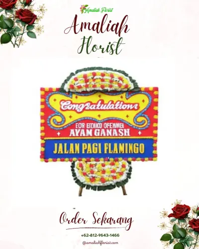 Bunga Papan Congratulation di Donowangun